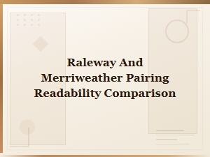 Raleway and Merriweather Pairing: Readability Comparison for Body Text